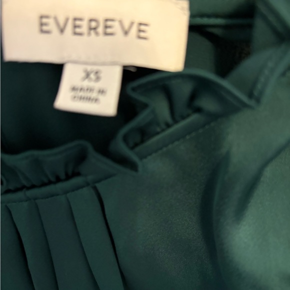 Evereve Teal Flutter Sleeve Blouse - Picture 3 of 3